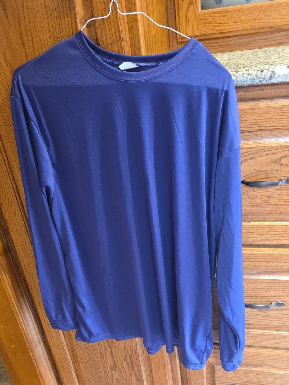 Performance Long Sleeve Crewneck Shirt - Purple